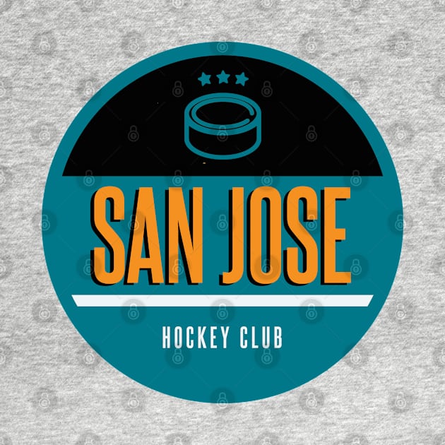 San Jose retro hockey by BVHstudio